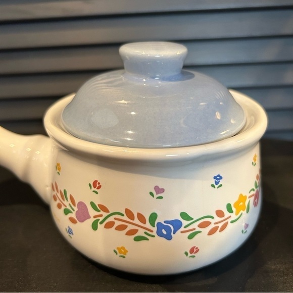 Set of 3 Vintage Cottagecore Lidded Onion Soup Bowls, New Avenues, Laurelwood, - Picture 4 of 16